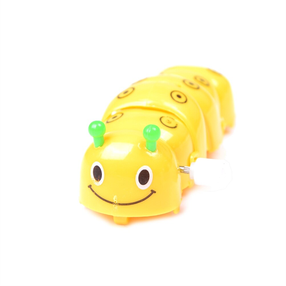 Kinderen Kawaii Clockwork Lente Toy Groene Plastic Cartoon Kruipende Insect Wind Up Speelgoed