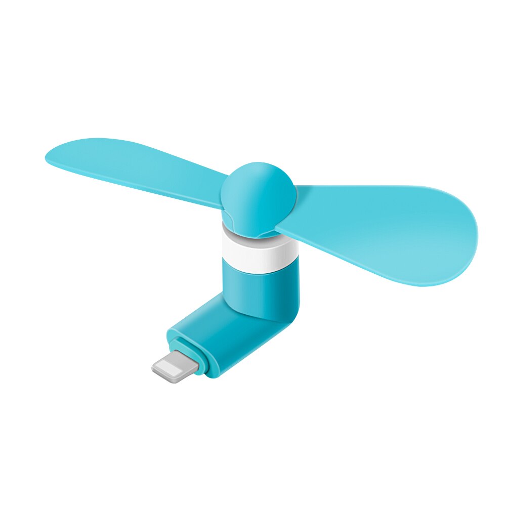 Bærbar telefon køler mini 2 in 1 telefon blæser til android til iphone blød køling smartphone sommerværktøj usb fan: Brun