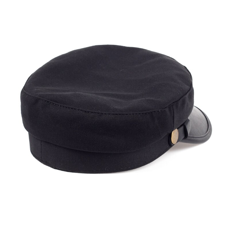 Sombrero hexagonal de estilo moderno para hombre y mujer, gorro Unisex de algodón de Color sólido, Boina de vaquero de , tela de doble capa