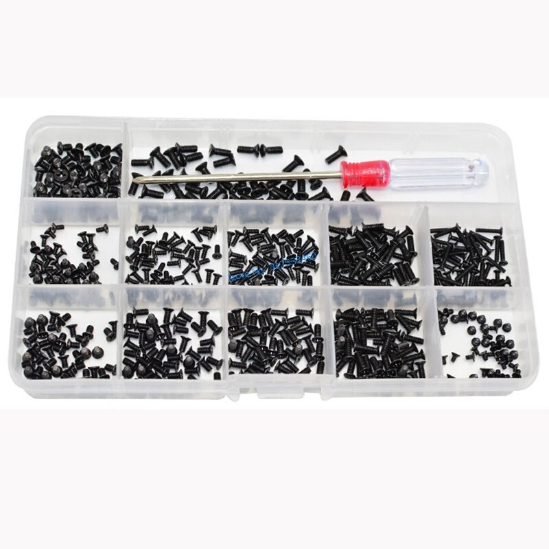 Juego de tornillos para ordenador portátil, para Lenovo, HP, Dell, Samsung, ASUS, Acer, MSI, Toshiba, Sony y otros tornillos de carcasa con caja, 600 unidades