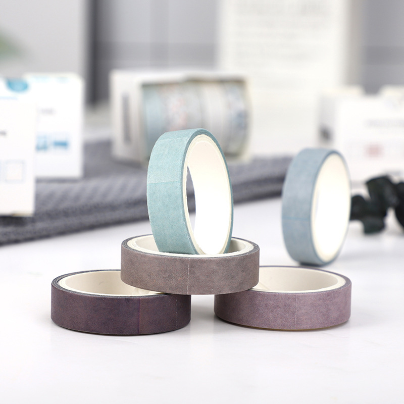 5 rollen/set kleurrijke print washi tape japans papier diy planner afplaktape plakband sticker decoratieve briefpapier tape