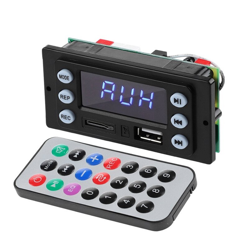 MP3 Decoder Audio Board USB DAC Bluetooth-Compatible Receiver Home Theater Decoding Recording Radio FM For Amplifiers: Default Title