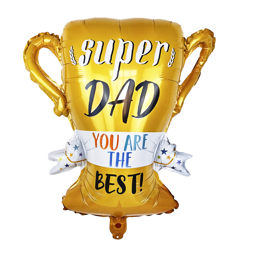 Super Dad Ballons Happy Father's Day Champagnerfolie Helium Ball Champagner Bier Ballon Vatertagsgeschenke Zubehör Globos: Emerald