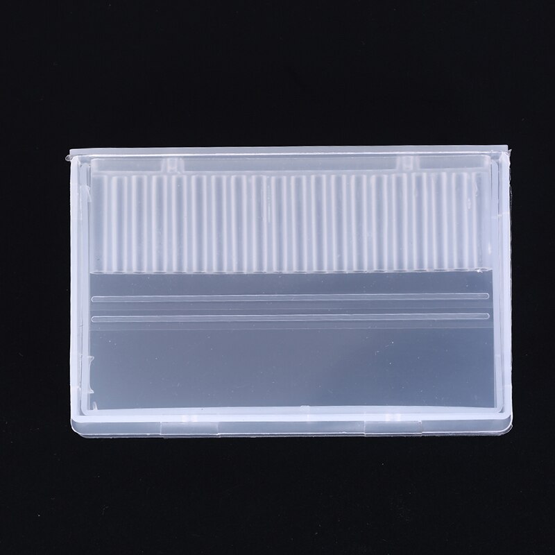 1pc gennemsigtige akryl søm bore boks 20 huller plast display stander beholder til 3/32 &quot; bits bore udstilling