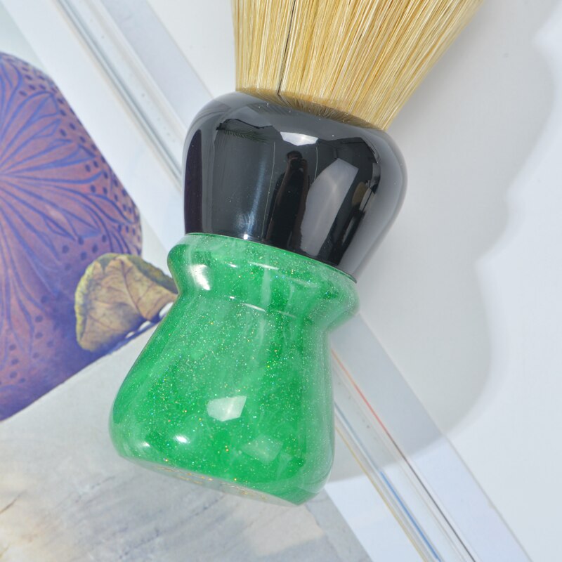 YAQI – brosse de rasage à poignée en poils de sanglier pour hommes, outil de rasage humide de 24MM