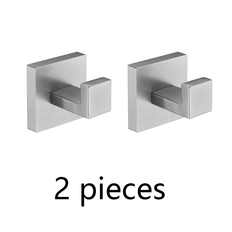 Stainless Steel Bathroom Hardware Kit Brushed Nickel Towel Rack Toilet Paper Holder Towel Bar Hook Bathroom Accessories: Orange