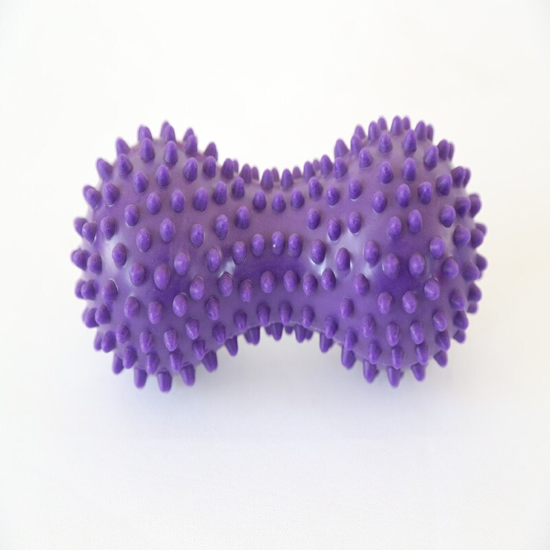 1Pcs Durable PVC Spiky Massage Ball Trigger Point Sport Fitness Hand Foot Pain Relief Plantar Fasciitis Reliever Fitness tools: Purple