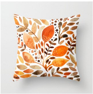Bloemen planten serie decoratieve kussenhoes kussen kussensloop polyester 45*45 sierkussen woondecoratie kussensloop: Drd 93-15