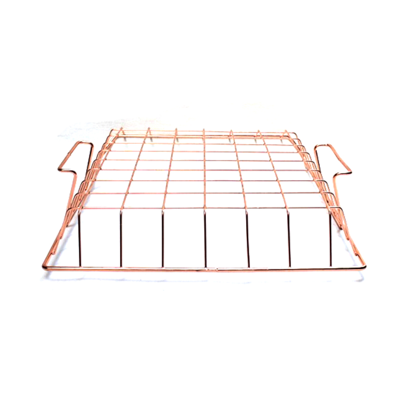 Rose Golden Office School Supplies Desk Accessories Organizer File Tray Mesh Wire Metal Document Tray Stackable File Tray