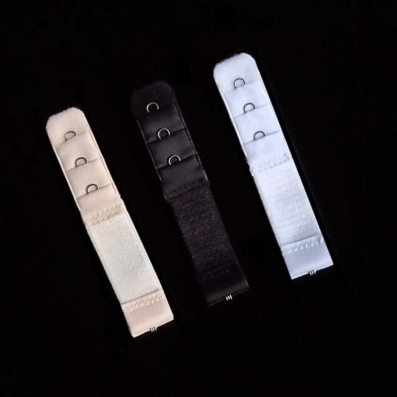 2/10 stuks 1 rij 3 haken bh-verlengstuk nylon sluiting verlengstuk elastisch op band bh-verlengstukken verstelbare intieme accessoires