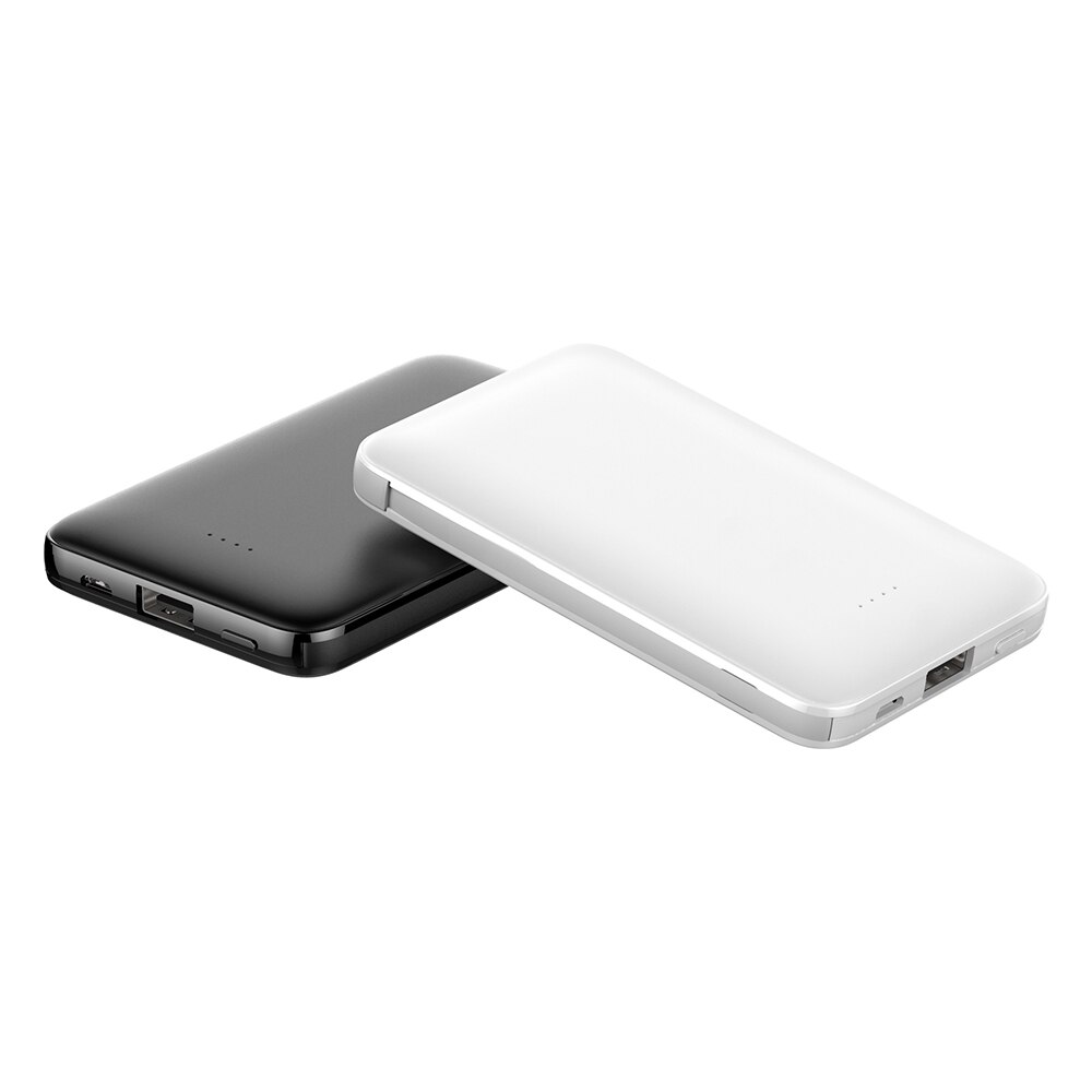 PINZHENG Energie Bank 5000mAh Gebaut-in Dual Kabel Tragbare Ladegerät Schnelle Aufladen Energie Ultra Dünne Batterie Ladegerät Energie