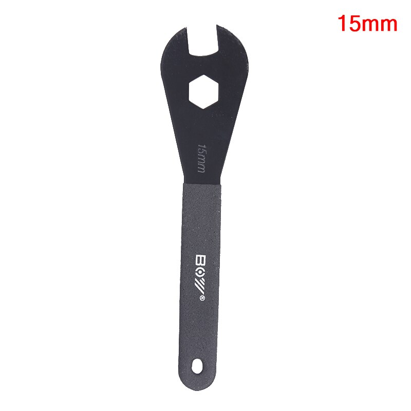 Carbon Steel Bicycle Spanner Wrench Spindle Axle Bicycle Fit for 13mm 14mm 15mm 16mm 17mm 18mm 19mm Cone Bike Repair Tool: 15mm