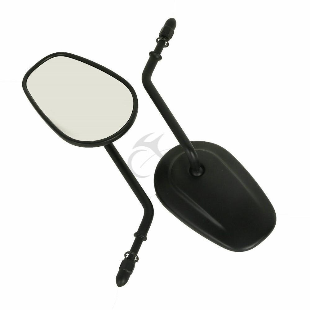 Rétroviseurs latéraux pour moto harley touring road king fat boy sportster  xl 883 1200 softail street bob low rider: Noir mat