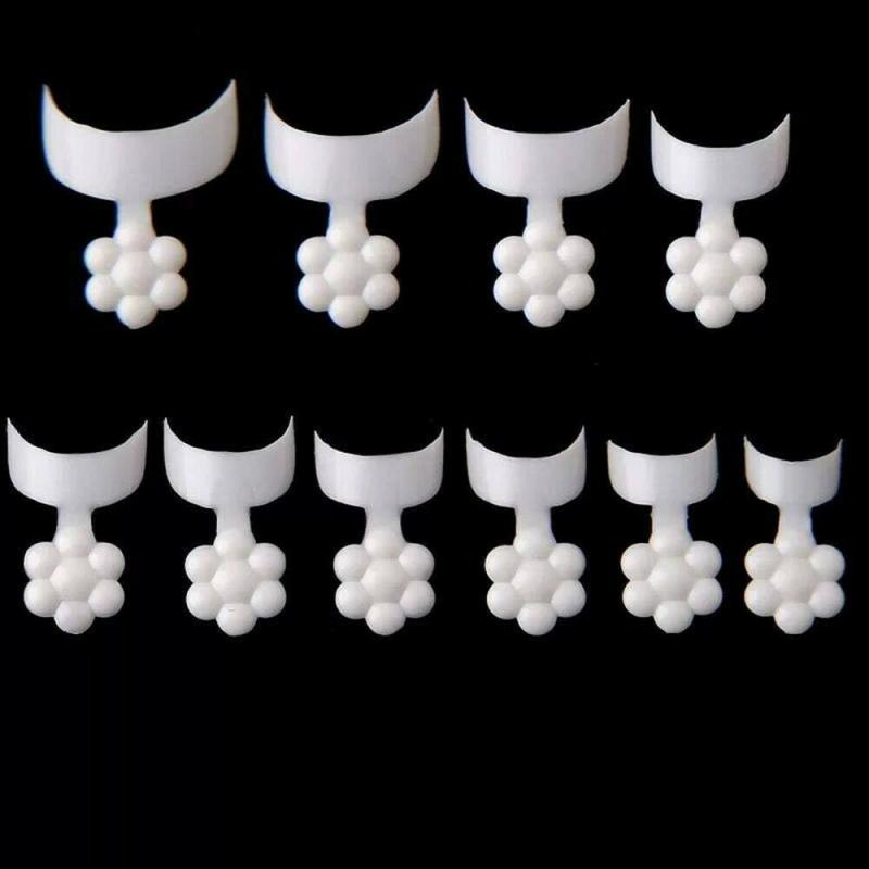 100 stk /500 stk manicure negle halvmåne fransk kant hvid fransk halvpasta korte falske negle negleværktøjer