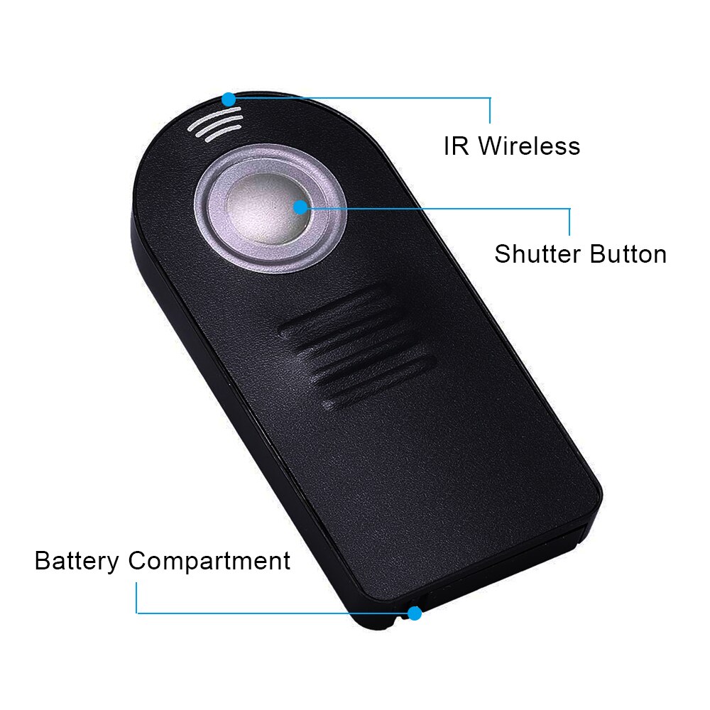 Universal IR Control remoto inalámbrico para Nikon D3000 D3200 D5000 D5300 D5200 D5100 D7000 D7100 D90 D80 D60 D600 D300s D200