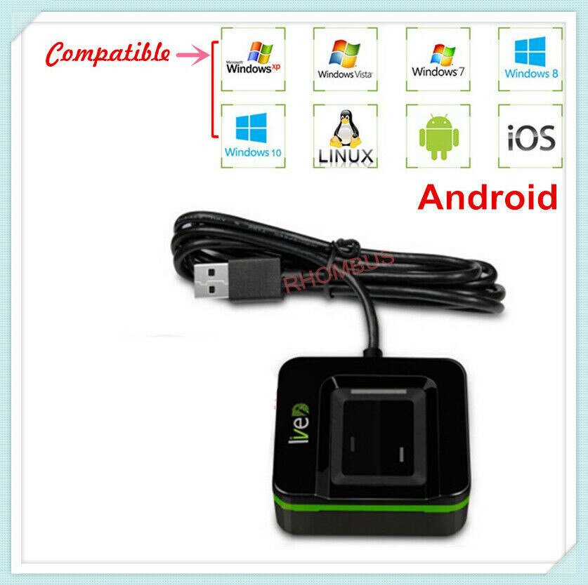 LIVE20R Andriod Fingerprint Reader Biometrics Fingerprint Scanner SLK20R Desktop Enrollment and Identification Device