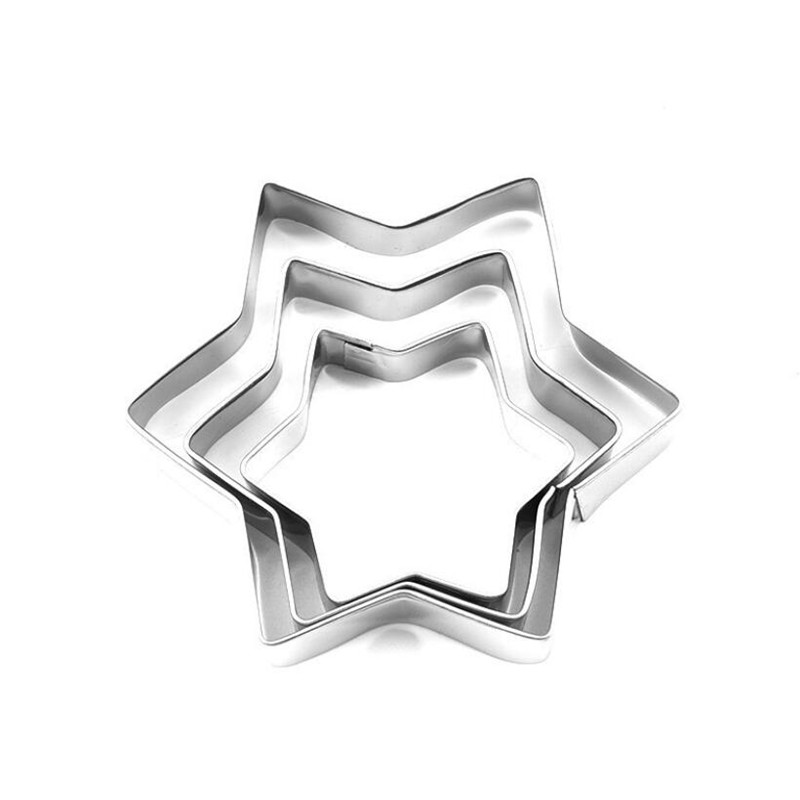 Juego de moldes de acero inoxidable para galletas, utensilios para hornear, molde para fruta, huevo cortado, forma de estrella, corazón, redondo, 12 unids/set