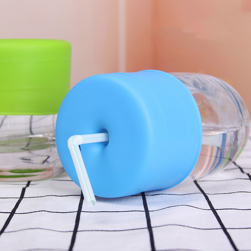 Siliconen Sippy Cup Deksels Stro Spill-Proof Cup Cover voor Water Fles Mason Jar Baby Peuter