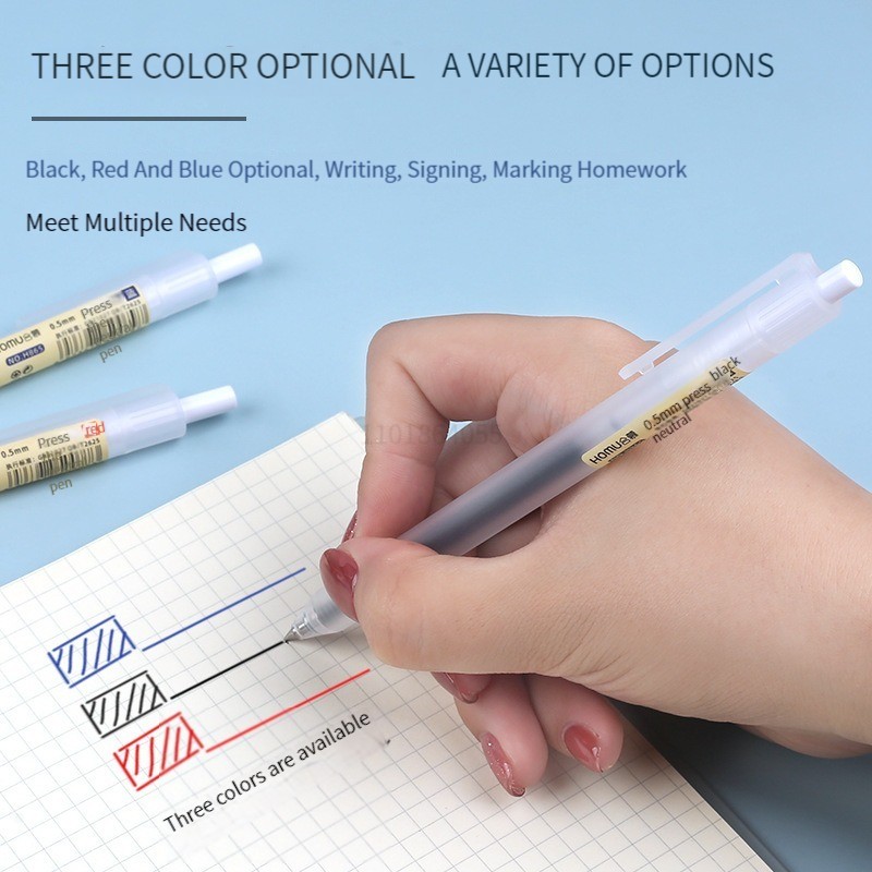 6/10Pcs 0,5mm Einziehbare Gel Stifte Set Schwarz/blau Tinte Kugelschreiber Schreiben Büro Business Unterschrift Schule liefert Schreibwaren