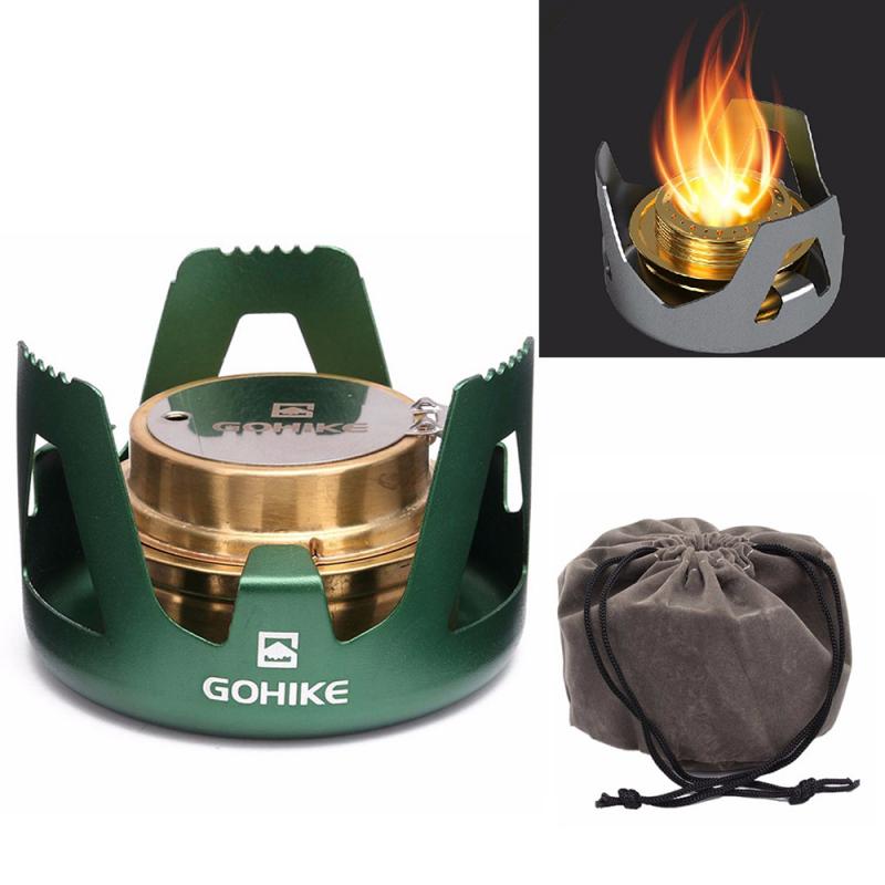 Ultra-licht Camping Herde Geist Brennkammer Alkohol Herde Picknick Herde Camping Ofen Camping Tragbare Falten Picknick BBQ: Ursprünglich Titel