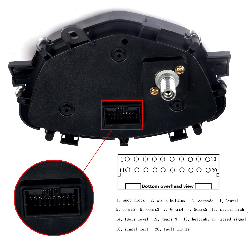 Motorcycle Tachometer Digital Odometer Speedometer Meter Gauge Moto Tacho Instrument For Yamaha LC135 LC 135 Water Temperature