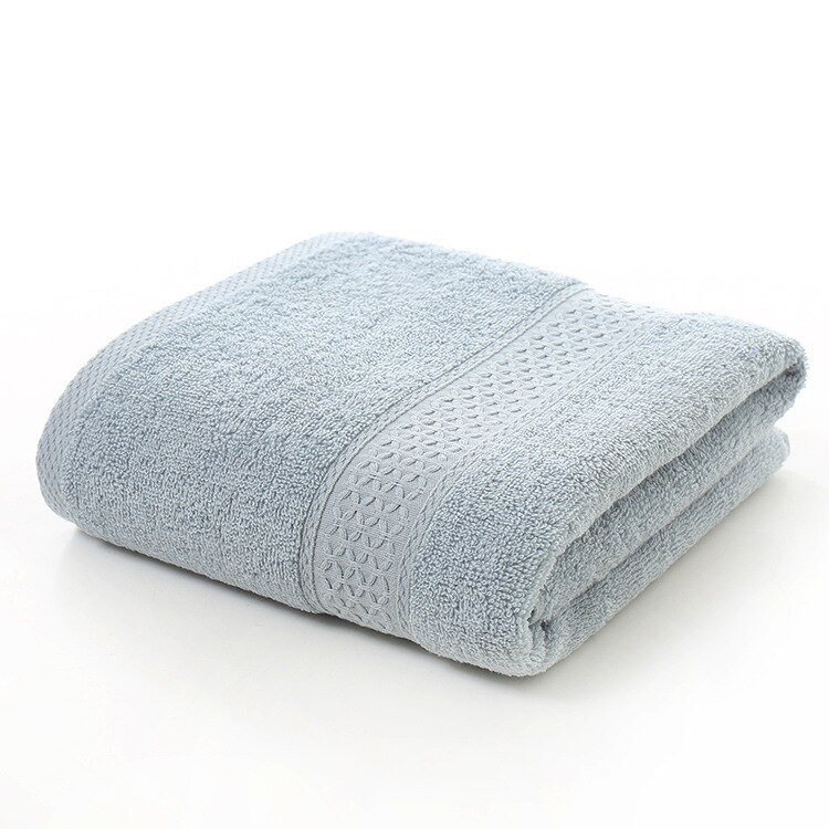 Badhanddoek Plain Japanse Puur Katoen 70*140Cm Zachte Vierkante Handdoek Badkamer Dubbele Handdoek Dik Haar Handdoek Machine wasbaar: Grey