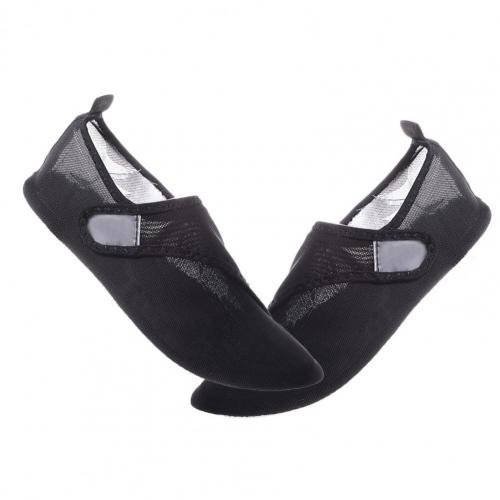 Shoes Solid Color Net Shoes Transparent Draining Concise Unisex Swimming Mesh Shoes: Black / 41