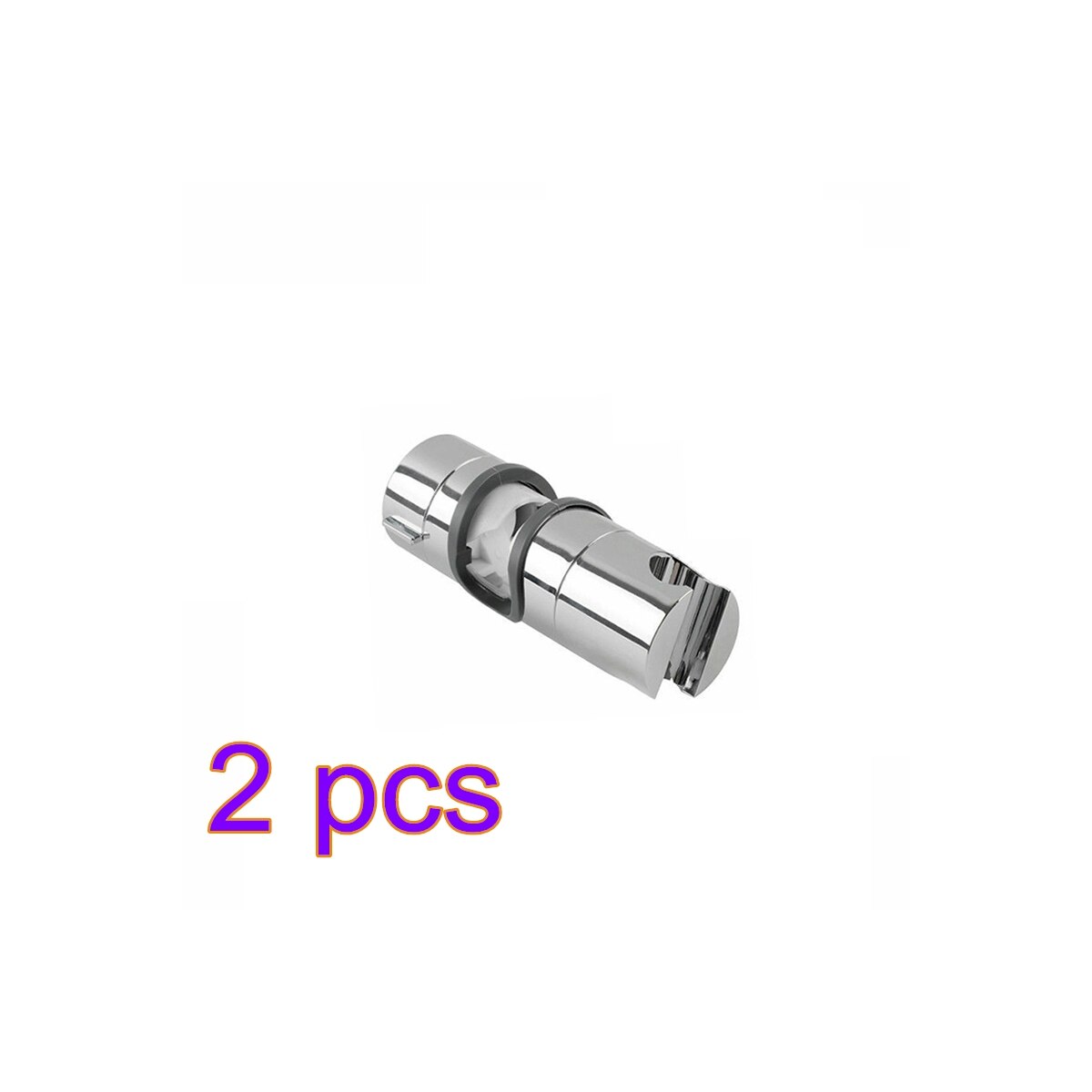 ABS Replacement Sturdy Bathroom Shower Rail Head Slider Holder Adjustable Bracket Made In Sturdy 20-2mm Shower Head Slider: 2pcs