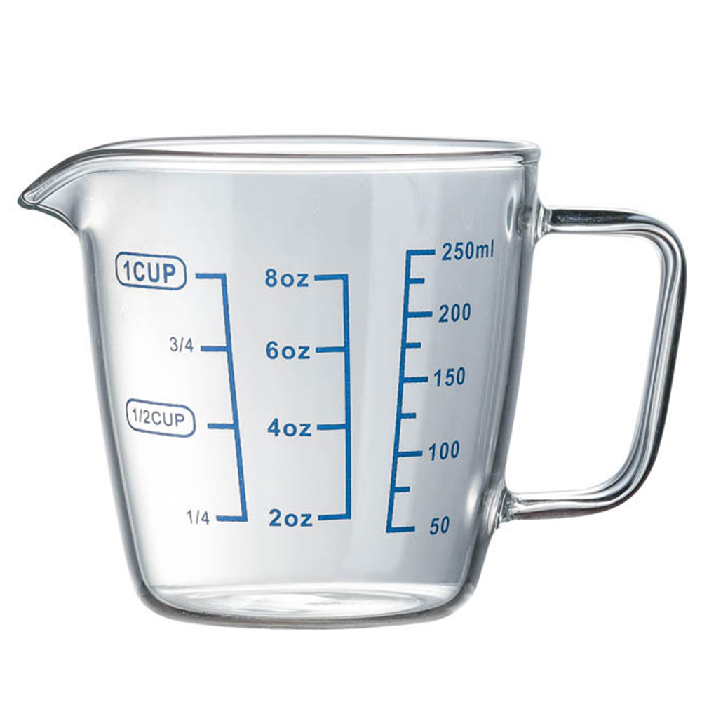 250/500ml Glass Heat-resisting Glass Measuring Cup Milk Scale Microwave Measure Jug Measuring Cups Kitchen Tools