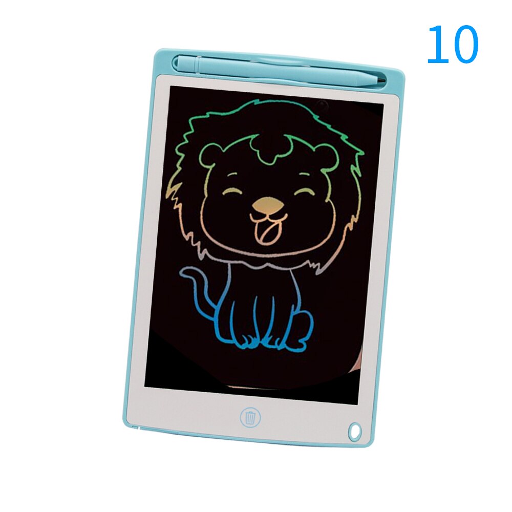 TISHRIC Lcd Writing Tablet Digital Drawing Tablet KIds Graphics Tablet Handwriting Pads Electronic Ultra-thin Graphic Board: 10inch-Blue