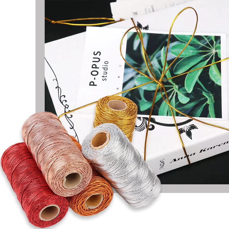 Makramé Tråd 1.5mm 100M - Flettet polyester tau til DIY Håndverk, Søm, Dekorasjon