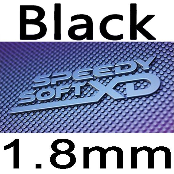 TIBHAR SPEEDY SOFT XD Pimples Out Special with sponge Table Tennis rubber ping pong tenis de mesa: black 1.8mm