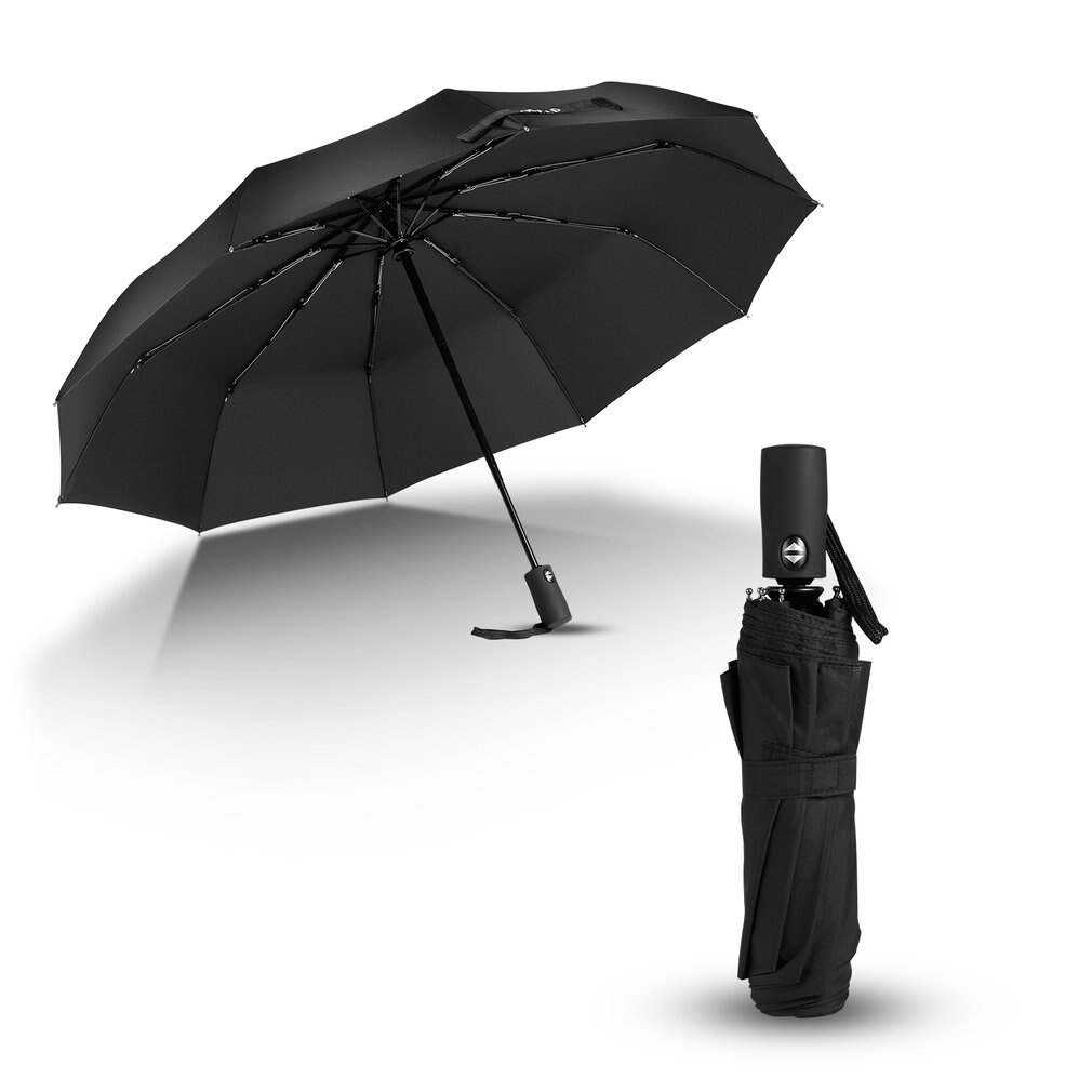 OUTAD Safety Locking Mechanism Windproof Compact Travel Umbrella Auto Open/Close Self-locking Waterproof Light Weight