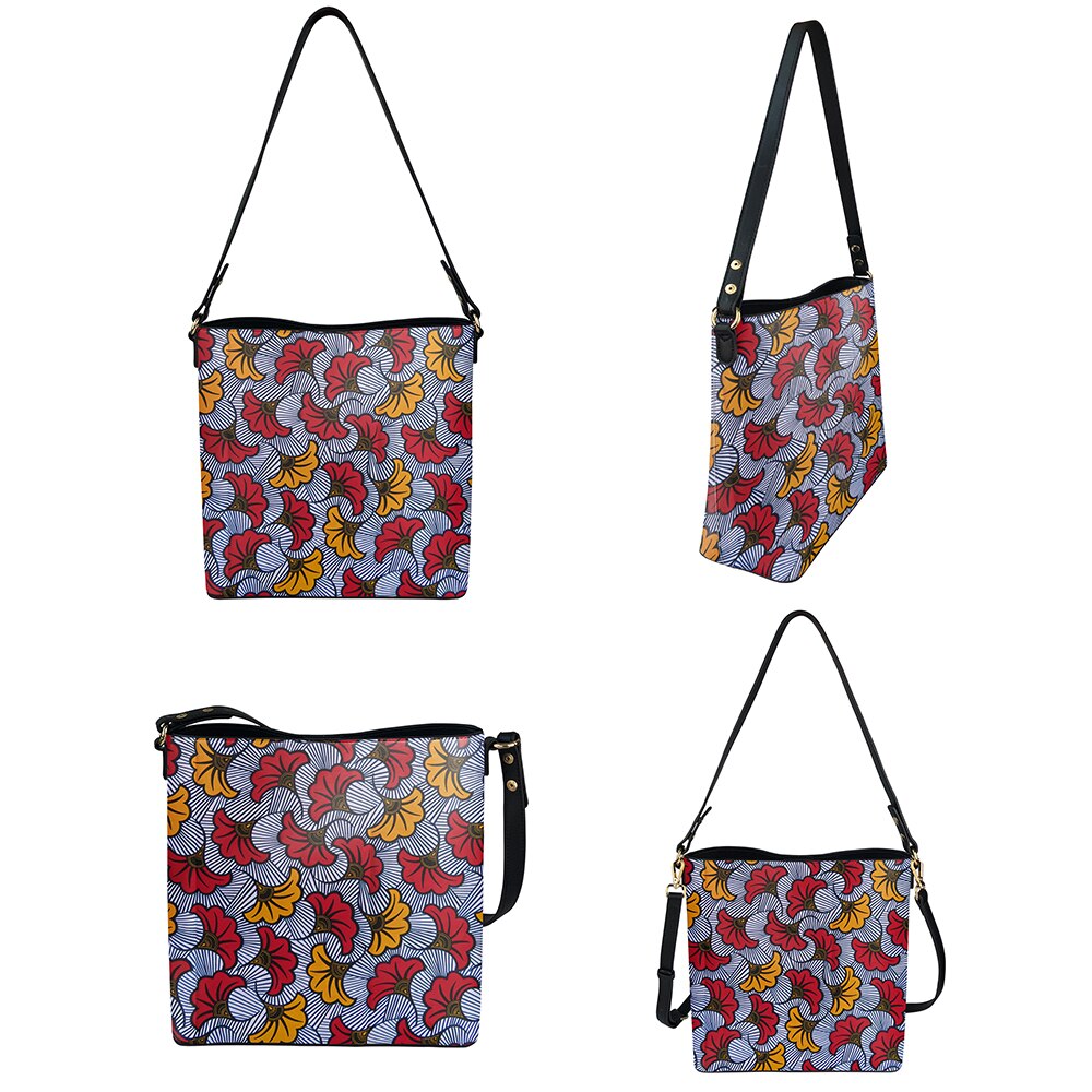 FORUDESIGNS Retro Polynesian Tribal Plumeria Gradienten 3D Druck frauen Handtasche Set Weibliche Reise Schulter Eimer Tasche Mit Geldbörse