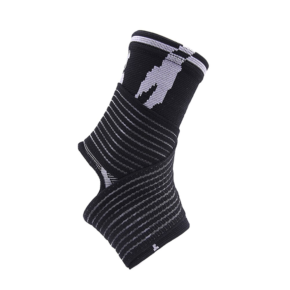 Wysokie, z elastycznymi ściągaczami bandaż wzmacniający kostki wsparcie dla sportu koszykówka piłka nożna YA88: czarny