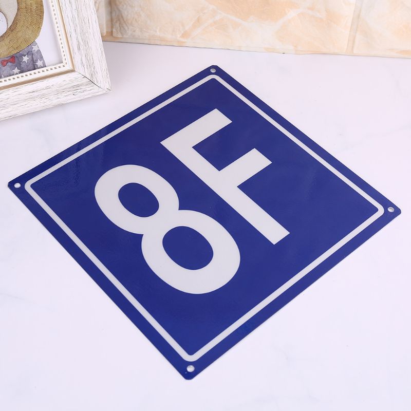 7.8 Inch Floor Nummer Borden Aluminium Building Floor Borden Voor 1F Om 10F Voor School Kantoor Huis Appartement Huis Hotel
