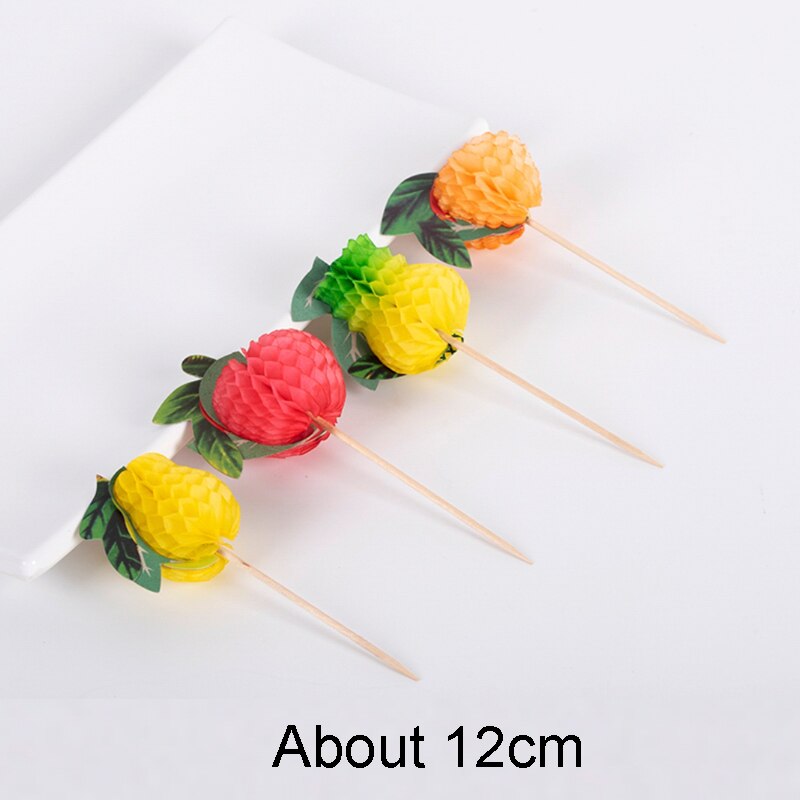 50PCS Cocktail Umbrella Sticks Decorative Toothpicks Fruit Cupcake Dessert Buffet Cocktail Parasols Drinks Picks Party Tableware: 50 PCS Mix Fruit