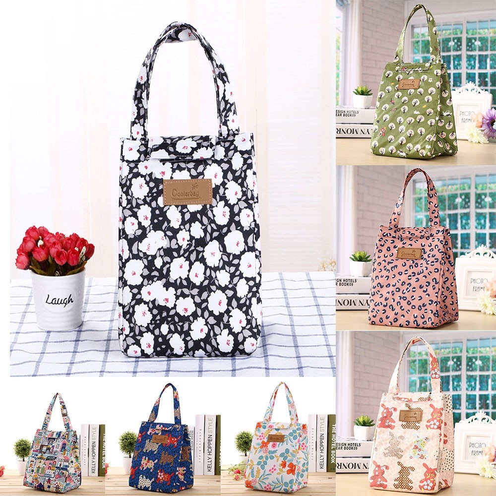 aThermal Portable Insulated Lunch Bags Women Students Food Cooler Bag Lunch Carry Tote Storage Case Box Working Bento Juice Bags