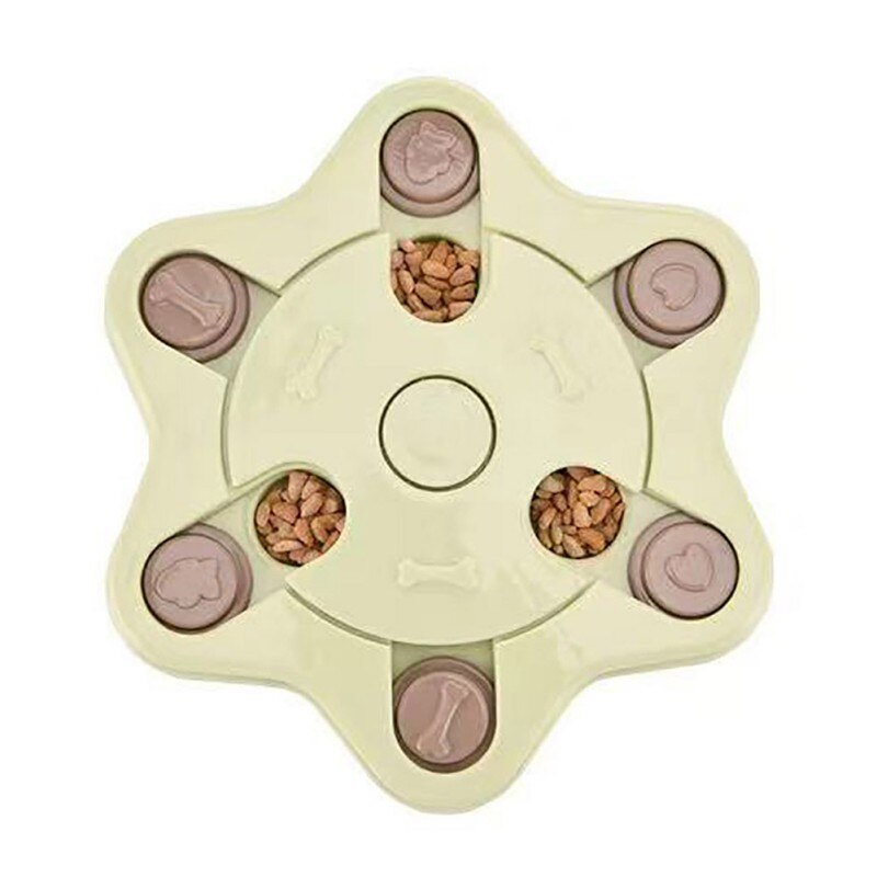 Pet Dog Interactive Toys Increase IQ Puzzle Puppy Dog Food Dispenser Pet Dogs Training Games Feeder For Puppy Medium Dog Bowl: B2