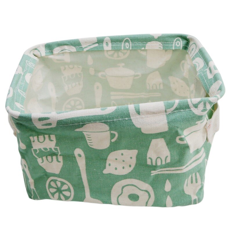 Canvas Printing Cotton Linen Hanging Storage Bag 5 Pockets Wall Mounted Wardrobe Hang Bag Wall Pouch Cosmetic Toys Organizer: 972529