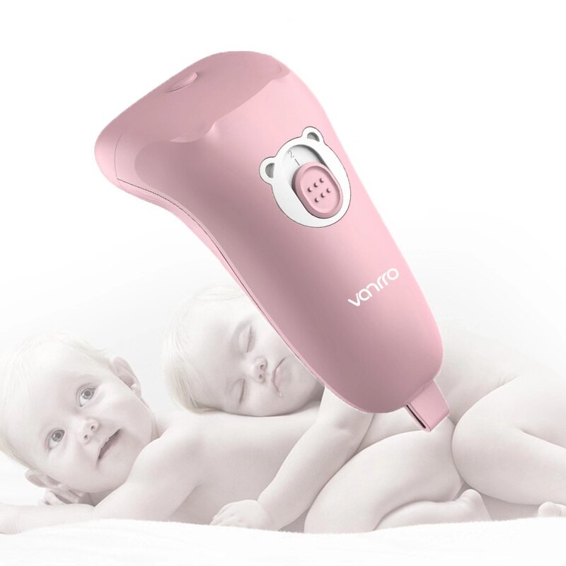 Baby Electric Nail Clipper Nail Trimmer Nail Cutter Health Care Electric Manicure Tool All Age Pink Blue Ship Free: Pink