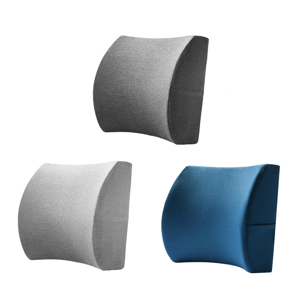 Cotton Lumbar Back Support Memory Foam Support Waist Waist Cushion for Home Travel