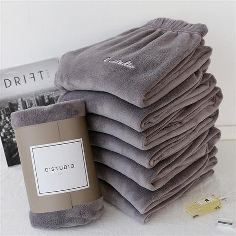 Schlaf Unterseite knapp Gedruckt Freizeit schick Flanell Weiche Warme Bequeme Frauen Koreanischen Stil Winter Schlafanzug Hosen Nachtwäsche Ulzzang
