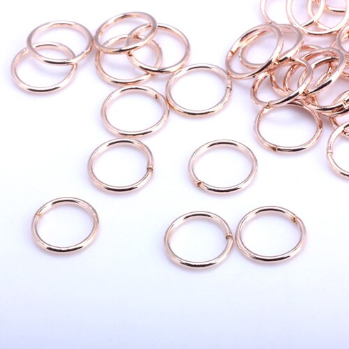 OlingArt Open Jump Ring 5mm/6mm/7mm/8mm/10mm Link Loop Rose Gold DIY Jewelry Making Connector: 8mm  200pcs RG