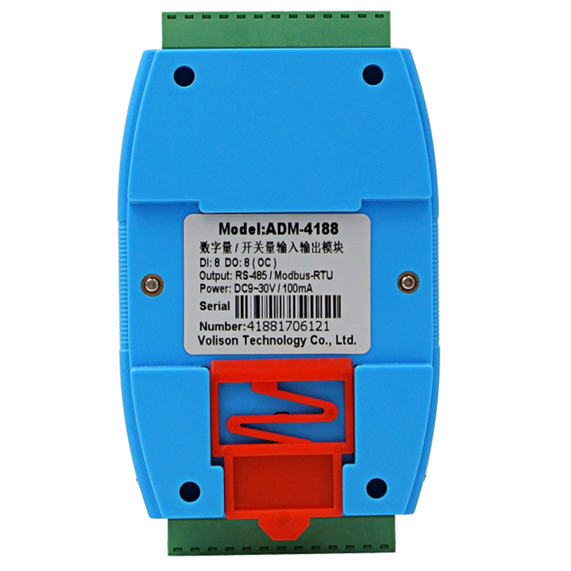 ADM-4188 Digital input & output modules isolated switch data Acquisition Module 8DI/8DO RS485 MODBUS RTU 8 way NPN outputs