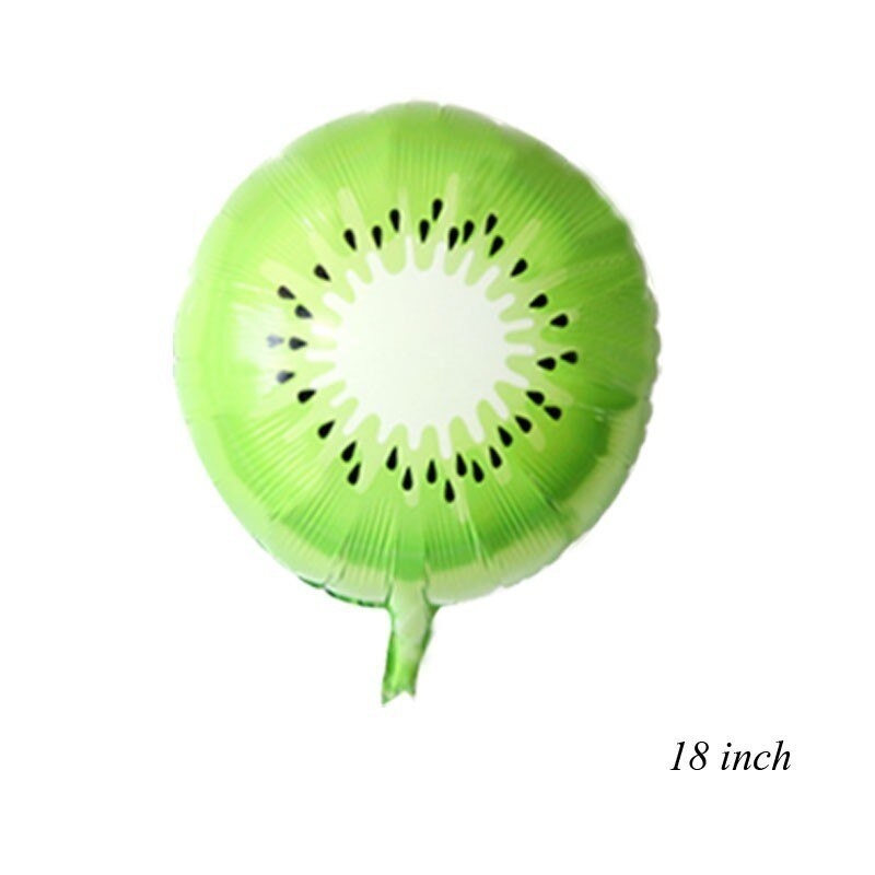 1Set Summer Party Balloon Flamingo Fruits Balloons For Kids Birthday /Wedding Decorations Tropical Hawaiian Party Supplies: 1pc Kiwi