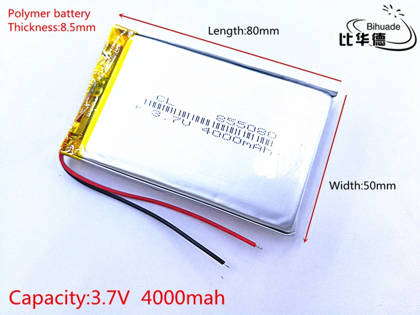 3.7 V 4000 mAh 855080 805080 Lithium-polymeer LiPo Oplaadbare Batterij cellen Voor Mp3 Power bank