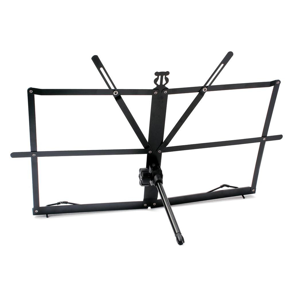 Stationær nodestativ jern kort fod foldbar bordplade metalplade til guitar klaver violin guitar dele & tilbehør