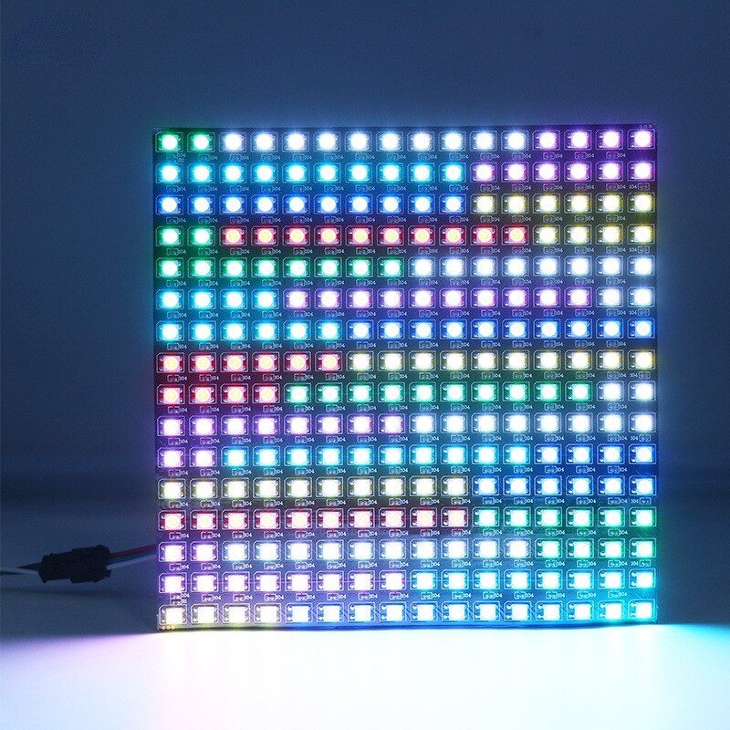ws2812b rgb individually addressable flexible digital led panel strip light ws2812 8x8 16x16 8x32 dc5v module matrix screen