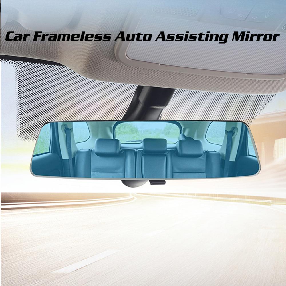 Car Frameless Auto Assisting Mirror Accessories Angle Panoramic Rear View Mirror Large Vision Baby Rearview Anti-glare